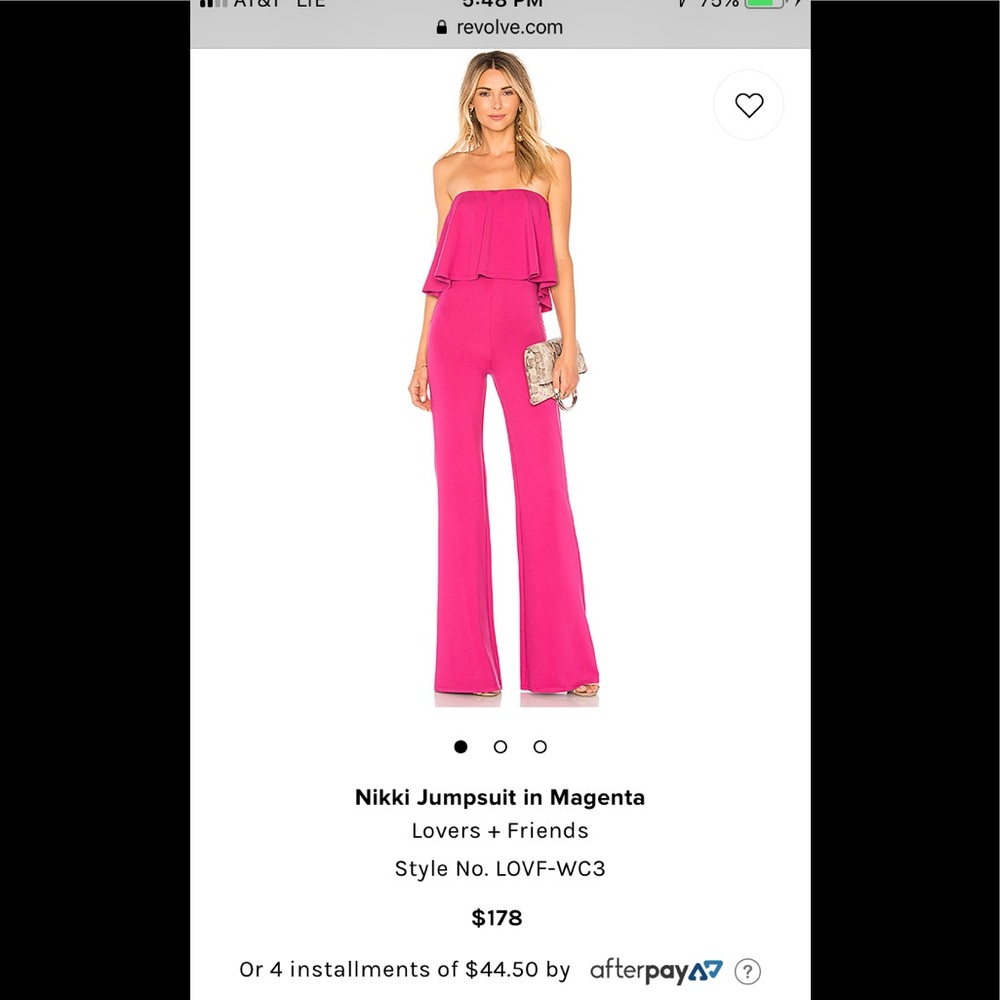 Revolve - Lovers and Friends Jumpsuit - Worn Once
